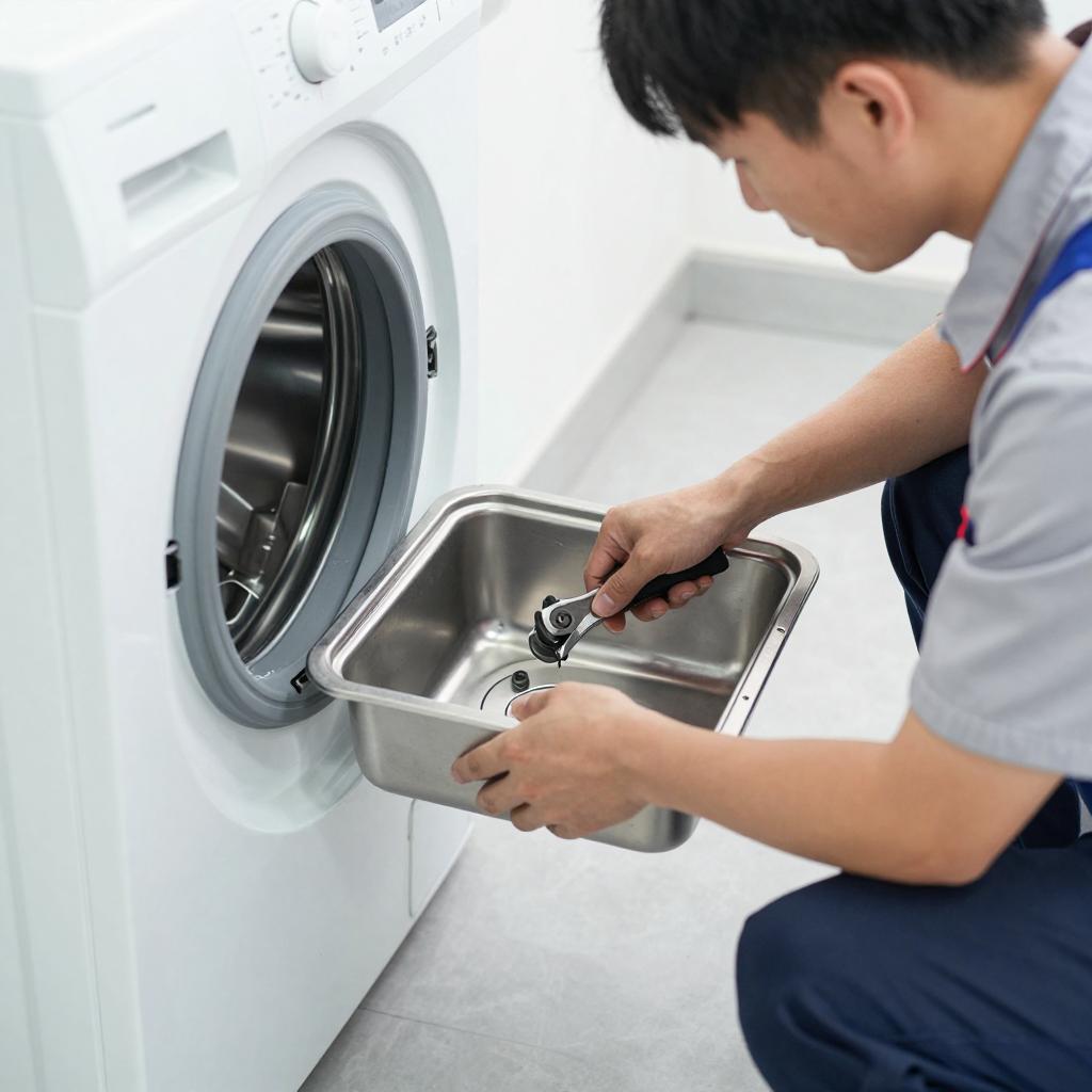 全自动洗衣机排水怎么拆开 全自动洗衣机拆卸排水槽的方法【步骤详解】 全自动洗衣机排水怎么拆开 全自动洗衣机拆卸排水槽的方法【步骤详解】第一张图