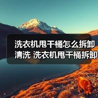 洗衣机甩干桶怎么拆卸清洗 洗衣机甩干桶拆卸清洗方法【详解】(图1) 洗衣机甩干桶怎么拆卸清洗 洗衣机甩干桶拆卸清洗方法【详解】(图1)