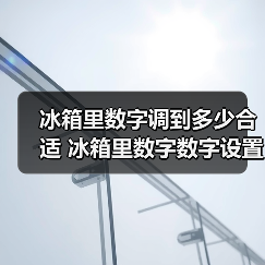 冰箱里数字调到多少合适 冰箱里数字数字设置方法【详解】(图2) 冰箱里数字调到多少合适 冰箱里数字数字设置方法【详解】(图2)
