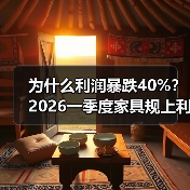 为什么利润暴跌40%?2026一季度家具规上利润总额19.8亿大降40%背后的真相(图3) 为什么利润暴跌40%?2026一季度家具规上利润总额19.8亿大降40%背后的真相(图3)