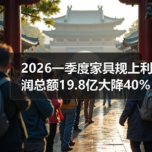 2026一季度家具规上利润总额19.8亿大降40%：大厂哭，小作坊笑？（图4）