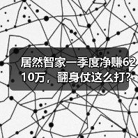 居然智家一季度净赚6210万,翻身仗这么打?(图1) 居然智家一季度净赚6210万,翻身仗这么打?(图1)