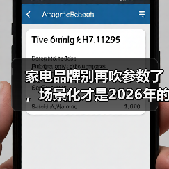 家电品牌别再吹参数了,场景化才是2026年的活路(图2) 家电品牌别再吹参数了,场景化才是2026年的活路(图2)