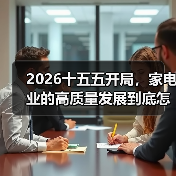 2026十五五开局,家电业的高质量发展到底怎么玩?(图1) 2026十五五开局,家电业的高质量发展到底怎么玩?(图1)