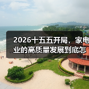 2026十五五开局,家电业的高质量发展到底怎么玩?(图2) 2026十五五开局,家电业的高质量发展到底怎么玩?(图2)