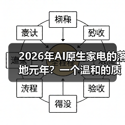 2026年AI原生家电的落地元年?一个温和的质疑(图1) 2026年AI原生家电的落地元年?一个温和的质疑(图1)