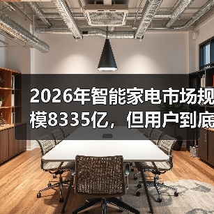 2026年智能家电市场规模8335亿,但用户到底买不买账?(图4) 2026年智能家电市场规模8335亿,但用户到底买不买账?(图4)