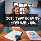 2026年家电补贴新变化:上海湖北重庆等地扩大家居家电补贴品类,别再白花钱了(图1) 2026年家电补贴新变化:上海湖北重庆等地扩大家居家电补贴品类,别再白花钱了(图1)