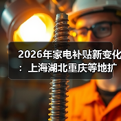 2026年家电补贴新变化:上海湖北重庆等地扩大家居家电补贴品类,别再白花钱了(图4) 2026年家电补贴新变化:上海湖北重庆等地扩大家居家电补贴品类,别再白花钱了(图4)