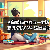 AI智能家电成五一市场顶流增长63% 这数据能说明什么?(图1) AI智能家电成五一市场顶流增长63% 这数据能说明什么?(图1)