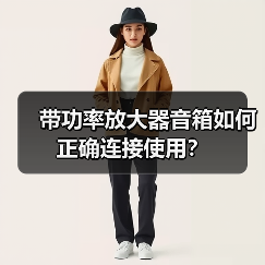 带功率放大器音箱如何正确连接使用？（图1）