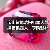 宝山智能洁扫机器人与擦窗机器人:享购新补贴下的真实价值(图1) 宝山智能洁扫机器人与擦窗机器人:享购新补贴下的真实价值(图1)