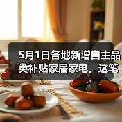 5月1日各地新增自主品类补贴家居家电，这笔钱到底怎么领？（图2）