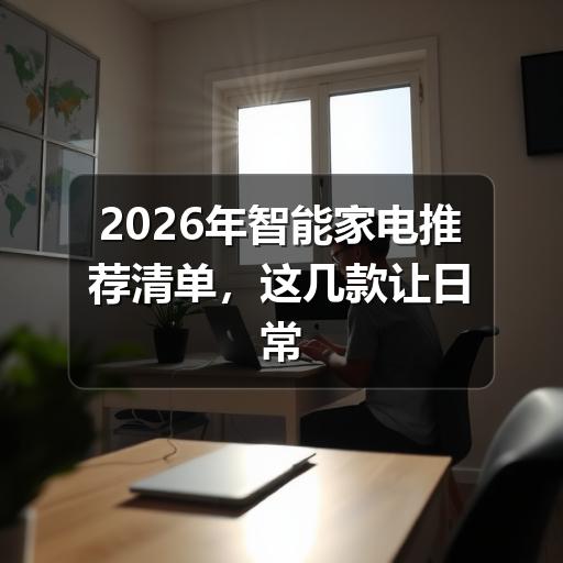 2026年智能家电推荐清单,这几款让日常生活更省心