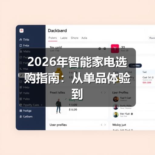 2026年智能家电选购指南:从单品体验到全屋智慧联动的升级路径