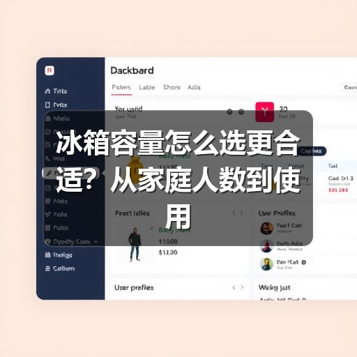 冰箱容量怎么选更合适?从家庭人数到使用习惯一次讲清