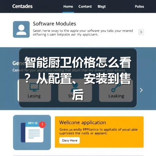 智能厨卫价格怎么看?从配置、安装到售后理清预算